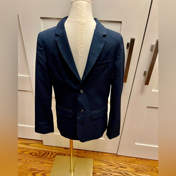Cat & Jack Boy’s Navy Blazer Suit Jacket- Size 14 - Picture 4 of 12